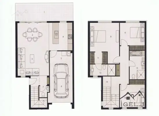 Floorplan of Homely townhouse listing, 28/1 Belongil Street, Pacific Pines QLD 4211
