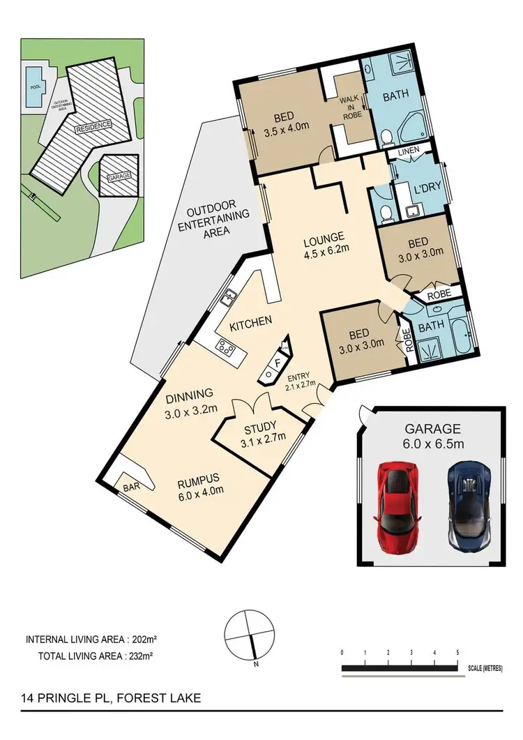 Floorplan of Homely house listing, 14 Pringle Pl, Forest Lake QLD 4078