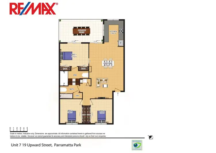Floorplan of Homely unit listing, 7/19 Upward Street, Parramatta Park QLD 4870