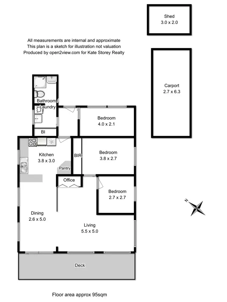 Floorplan of Homely house listing, 34 Robinia Street, Primrose Sands TAS 7173