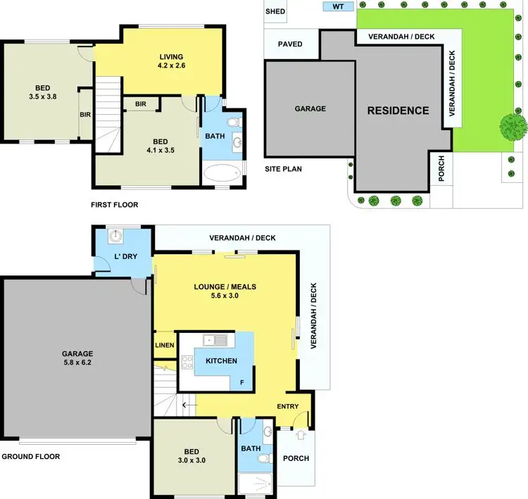 Floorplan of Homely unit listing, 1/10 Joyce Street, Boronia VIC 3155