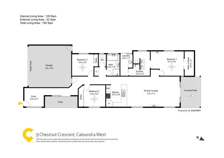 Floorplan of Homely house listing, 9 Chestnut Crescent, Caloundra West QLD 4551