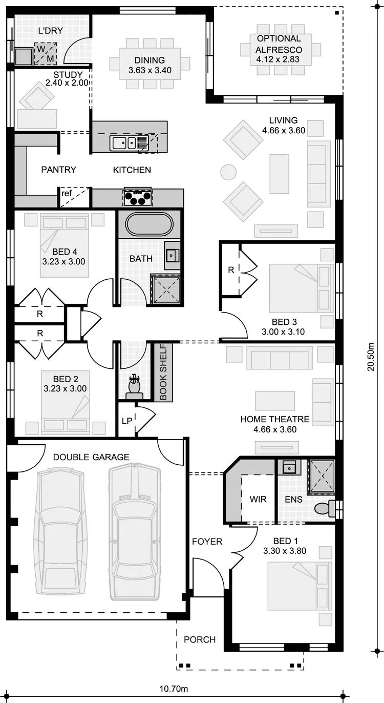 Floorplan of Homely house listing, 3 Tomah Cres, The Ponds NSW 2769