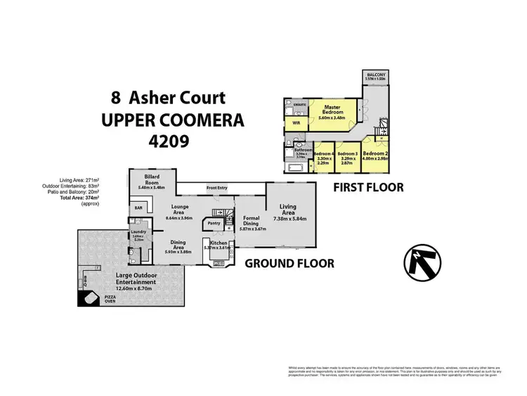 Floorplan of Homely rural property listing, 8 Asher Court, Upper Coomera QLD 4209