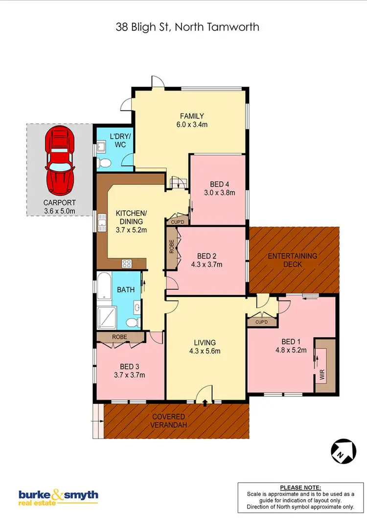 Floorplan of Homely house listing, 38 Bligh Street, Tamworth NSW 2340