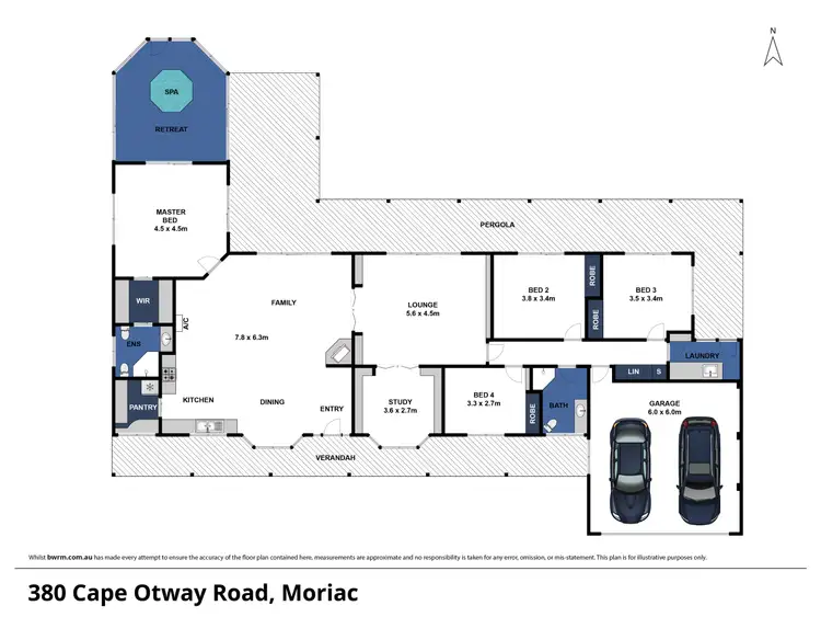 Floorplan of Homely rural property listing, 380 Cape Otway Road, Moriac VIC 3240