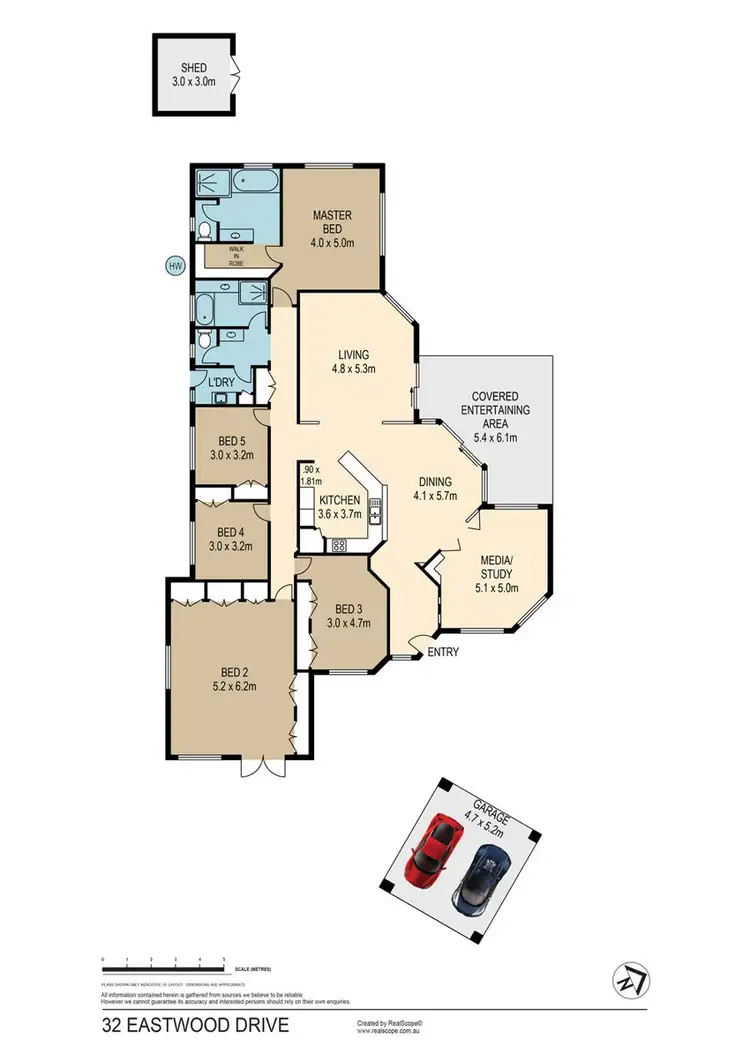 Floorplan of Homely house listing, 32 Eastwood Drive, Mansfield QLD 4122