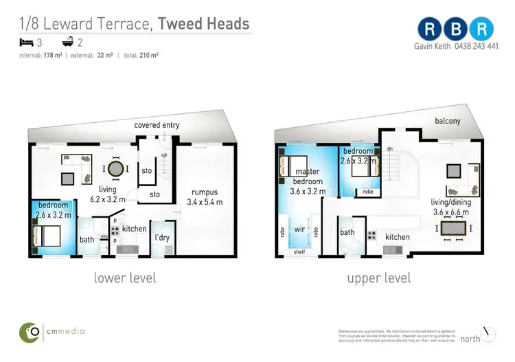 Floorplan of Homely unit listing, 1/8 Leeward Terrace, Tweed Heads NSW 2485