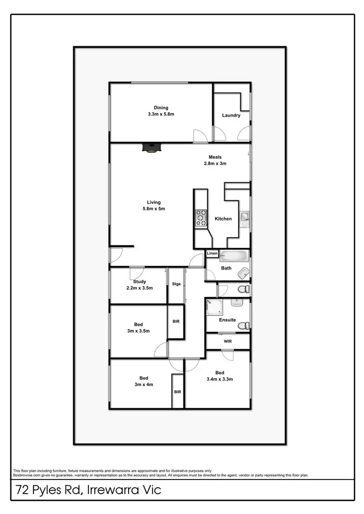 Floorplan of Homely rural property listing, 72 Pyles Road, Irrewarra VIC 3249