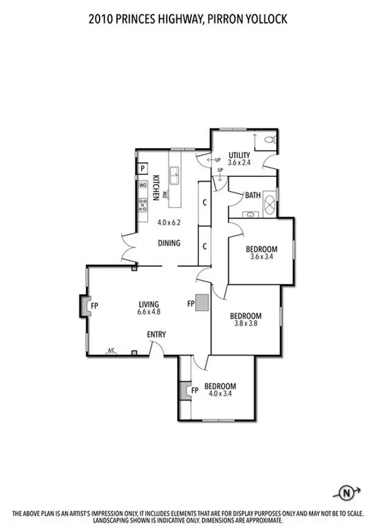 Floorplan of Homely rural property listing, 2010 Princes Highway, Pirron Yallock VIC 3249