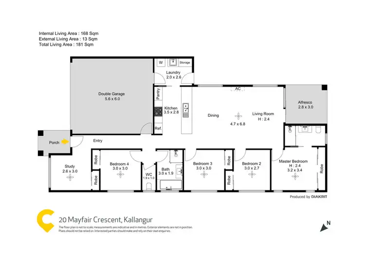 Floorplan of Homely house listing, 20 Mayfair Crescent, Kallangur QLD 4503