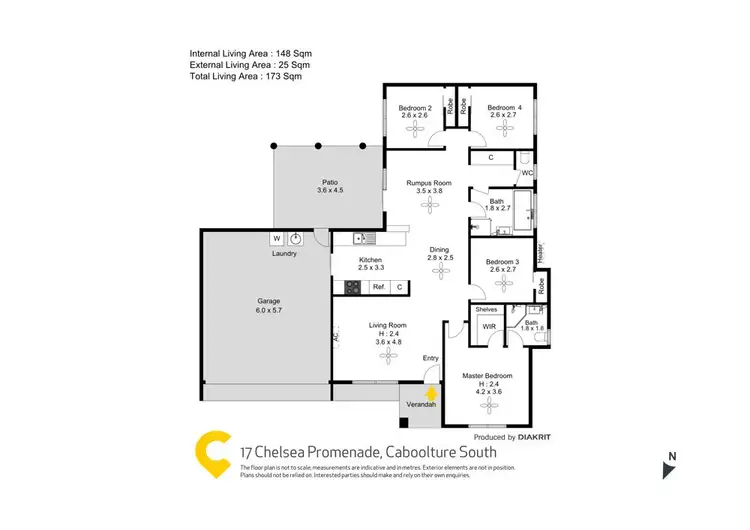 Floorplan of Homely house listing, 17 Chelsea Promenade, Caboolture South QLD 4510