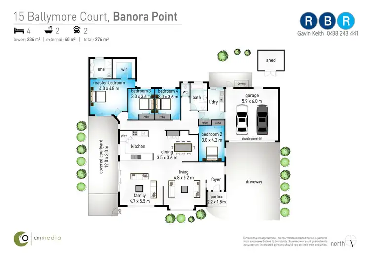 Floorplan of Homely house listing, 15 Ballymore Court, Banora Point NSW 2486