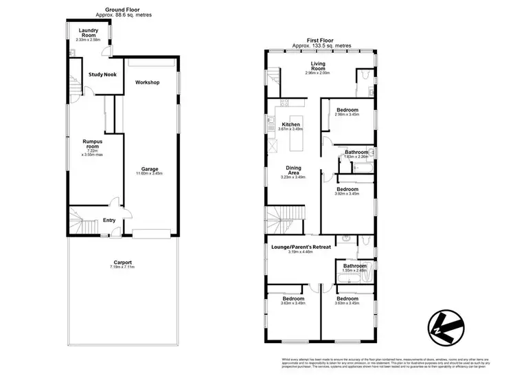 Floorplan of Homely house listing, 45 Halcomb Street, Zillmere QLD 4034