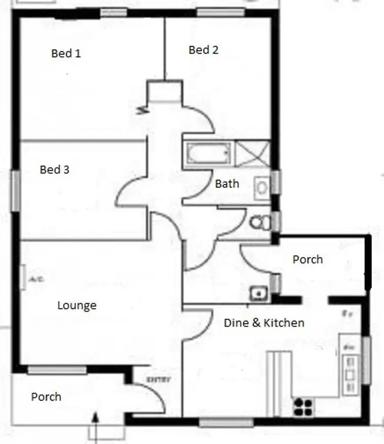Floorplan of Homely house listing, 15 Makin Road, Ingle Farm SA 5098