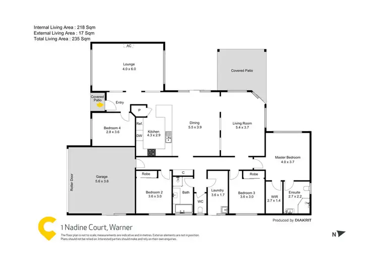 Floorplan of Homely house listing, 1 Nadine Court, Warner QLD 4500