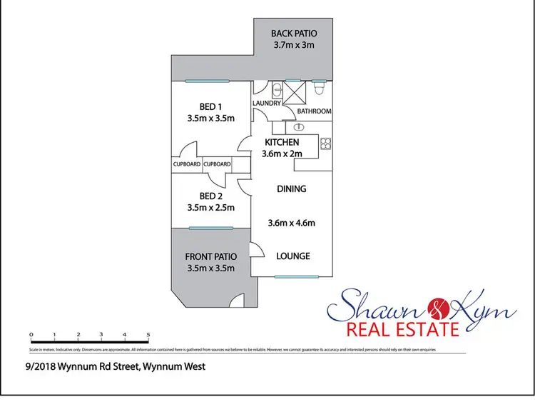 Floorplan of Homely villa listing, 9/2018 Wynnum Road, Wynnum West QLD 4178
