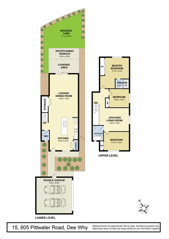 Floorplan of Homely townhouse listing, 15/605-611 Pittwater Road, Dee Why NSW 2099