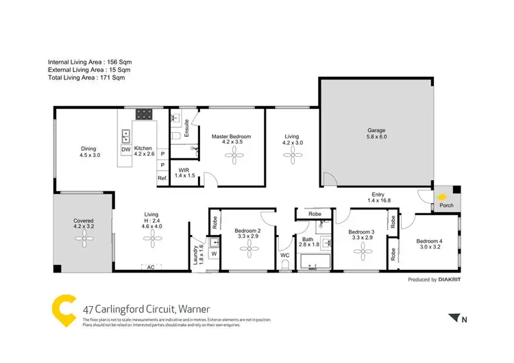 Floorplan of Homely house listing, 47 Carlingford Circuit, Warner QLD 4500