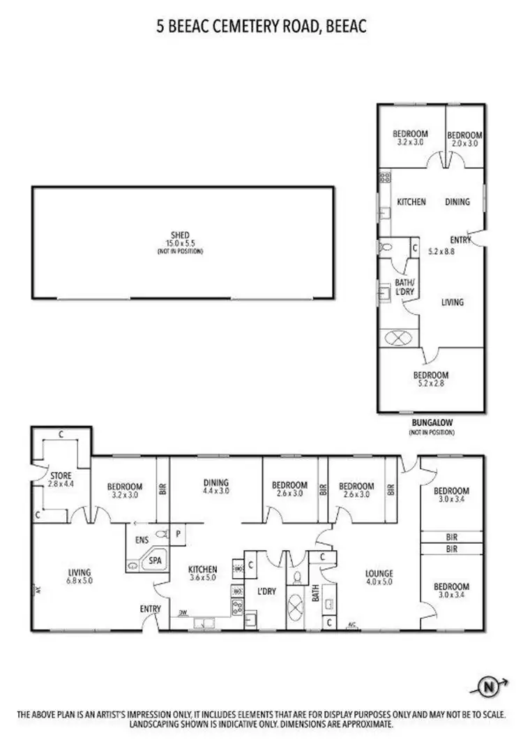 Floorplan of Homely rural property listing, 5 Beeac-Cemetery Road, Beeac VIC 3251