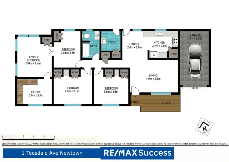 Floorplan of Homely house listing, 1 Teesdale Avenue, Newtown QLD 4350