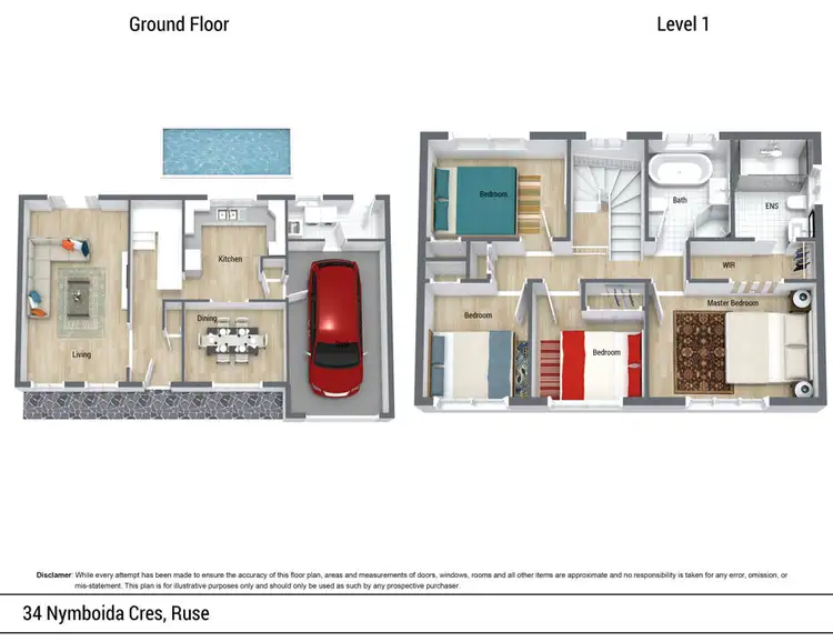 Floorplan of Homely house listing, 34 Nymboida Crescent, Ruse NSW 2560
