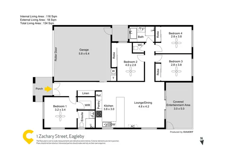 Floorplan of Homely house listing, z1 Zachary Street, Eagleby QLD 4207