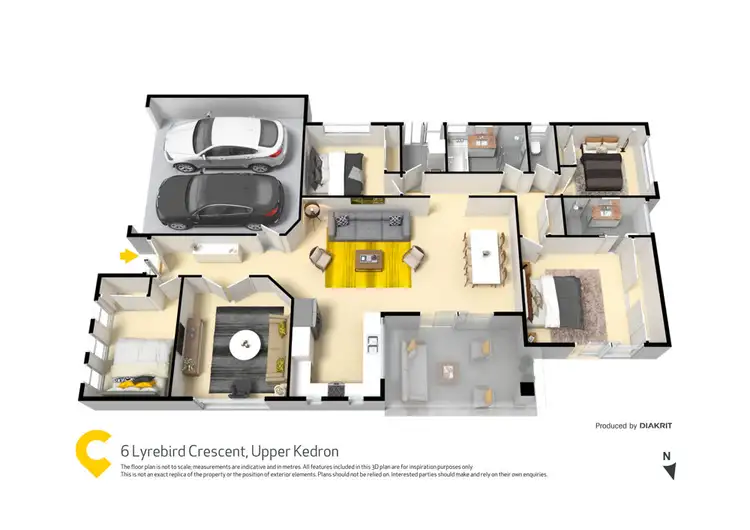 Floorplan of Homely house listing, 6 Lyrebird Crescent, Upper Kedron QLD 4055