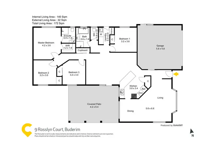 Floorplan of Homely house listing, 9 Rosslyn Court, Buderim QLD 4556