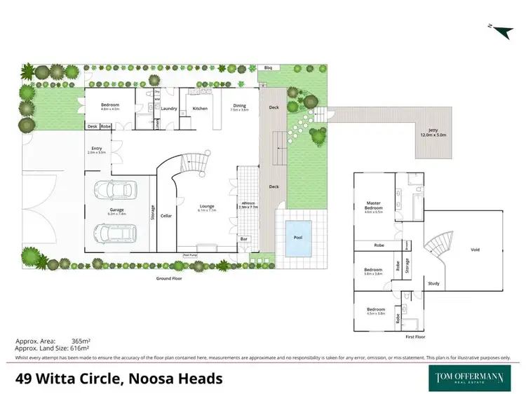 Floorplan of Homely house listing, 49 Witta Circle, Noosa Heads QLD 4567