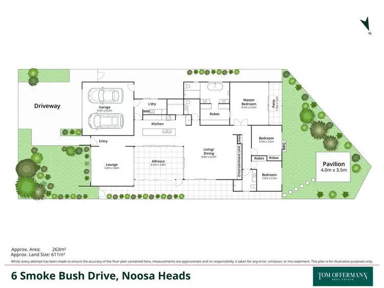 Floorplan of Homely house listing, 6 Smoke Bush Drive, Noosa Heads QLD 4567