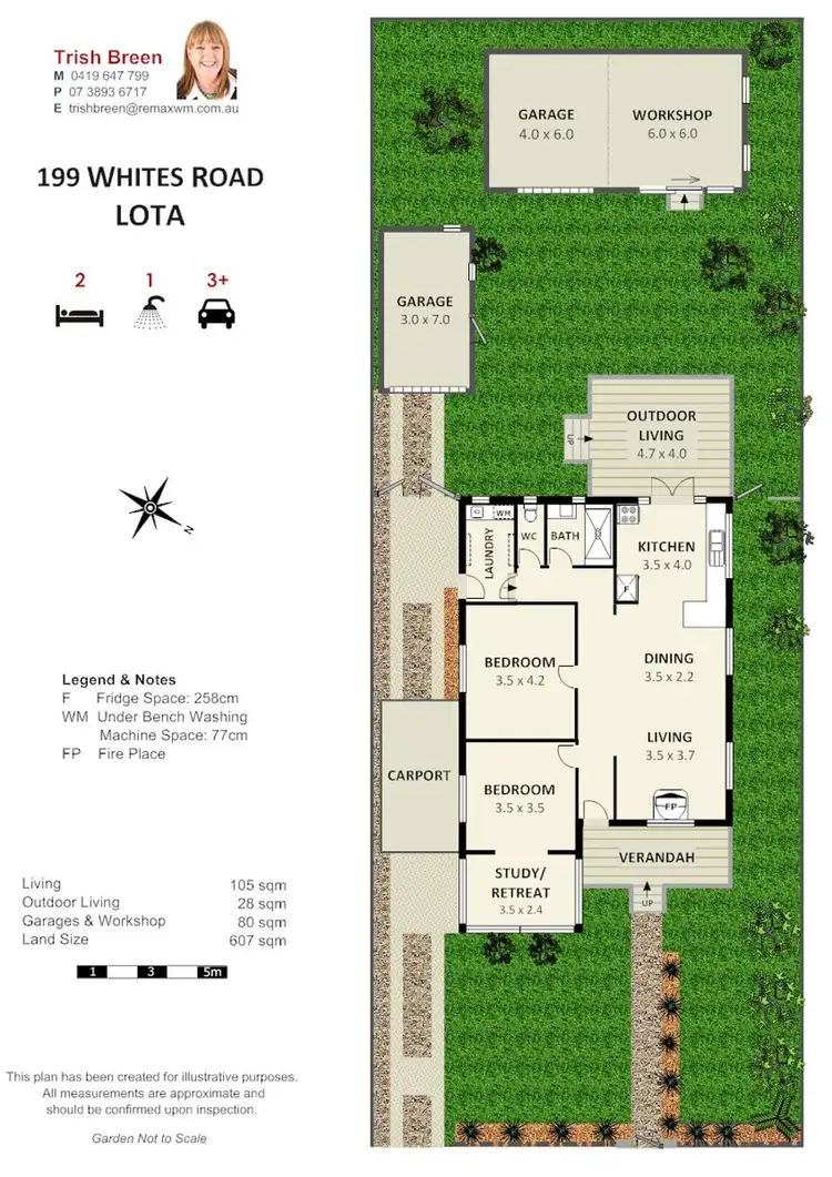 Floorplan of Homely house listing, 199 Whites Rd, Lota QLD 4179