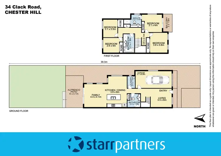 Floorplan of Homely house listing, 34a Clack Road, Chester Hill NSW 2162