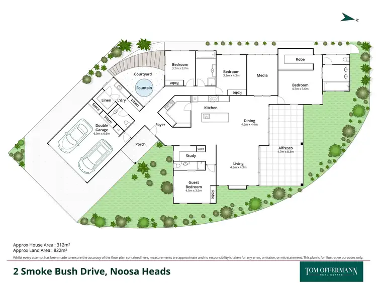 Floorplan of Homely house listing, 2 Smoke Bush Drive, Noosa Heads QLD 4567
