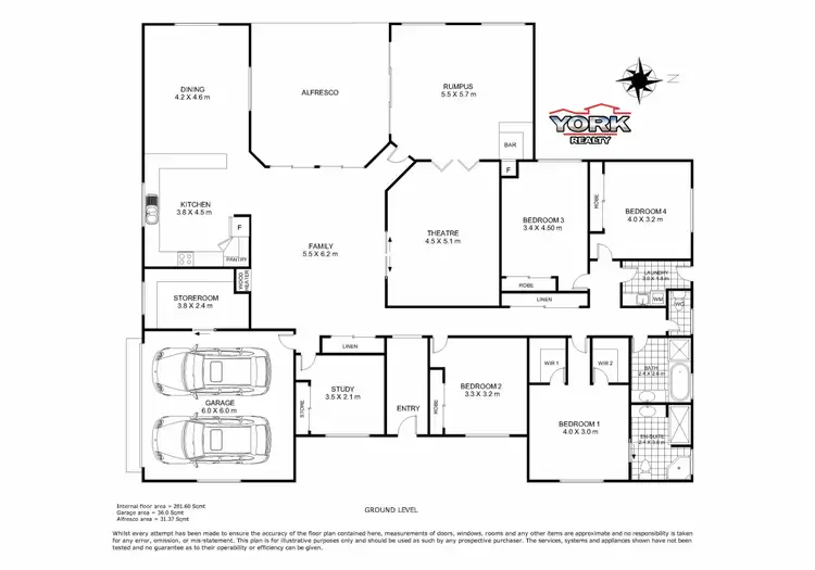 Floorplan of Homely house listing, 11 Lancaster Court, Top Camp QLD 4350
