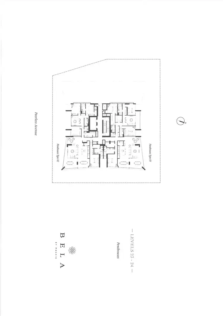 Floorplan of Homely apartment listing, Bela by Mosaic 43 Peerless Avenue, Mermaid Beach QLD 4218