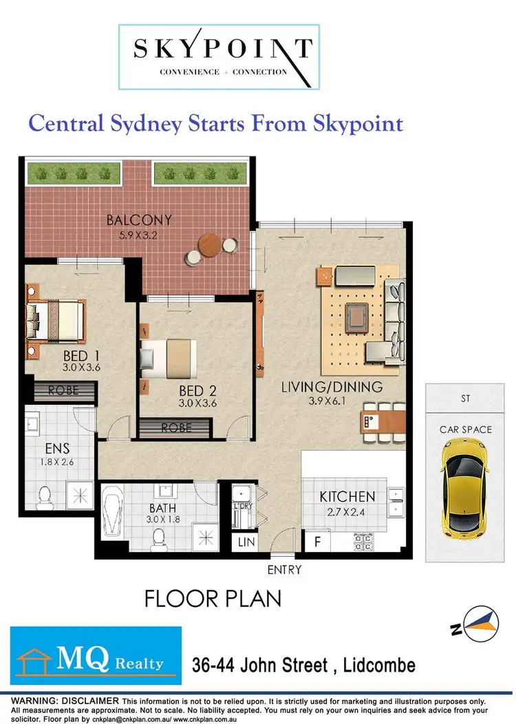 Floorplan of Homely apartment listing, 36-44 John St, Lidcombe NSW 2141