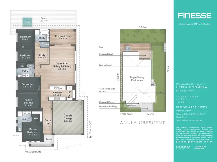Floorplan of Homely house listing, 23 Anula Crescent, Upper Coomera QLD 4209