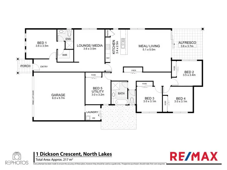 Floorplan of Homely house listing, 1 Dickson Crescent, North Lakes QLD 4509