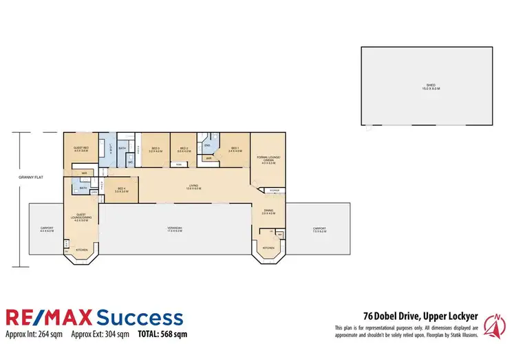 Floorplan of Homely house listing, 76 Dobel Drive, Upper Lockyer QLD 4352