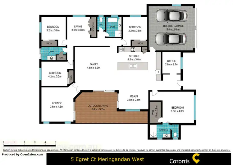 Floorplan of Homely rural property listing, 5 Egret Court, Meringandan West QLD 4352