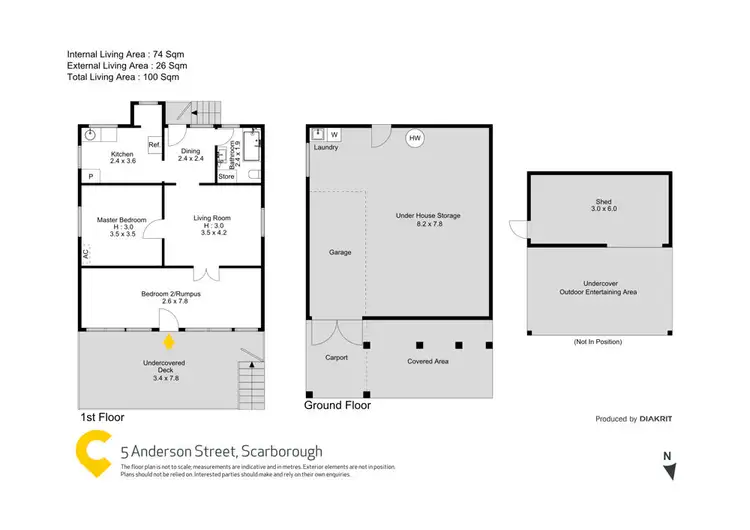 Floorplan of Homely house listing, 5 Anderson Street, Scarborough QLD 4020