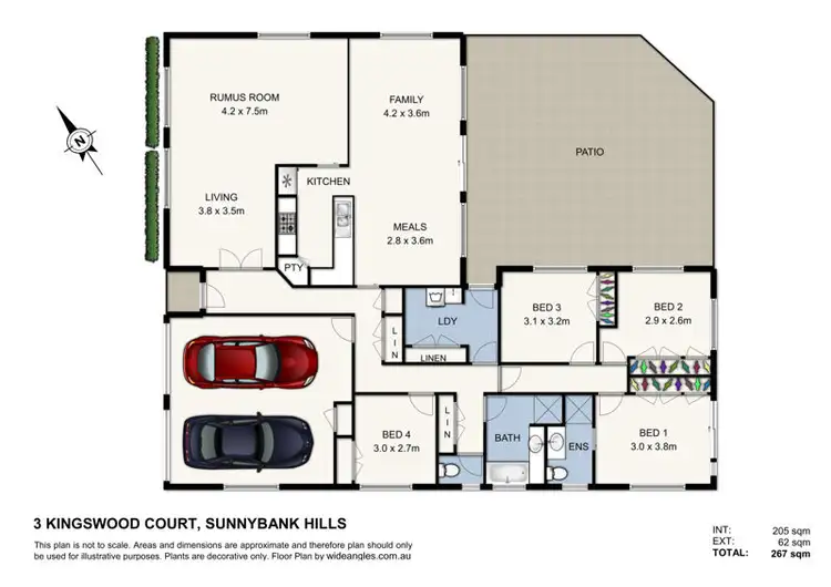 Floorplan of Homely house listing, 3 Kingswood Court, Sunnybank Hills QLD 4109