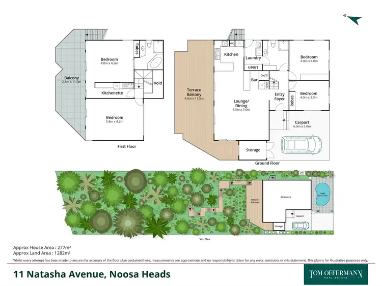 Floorplan of Homely house listing, 11 Natasha Avenue, Noosa Heads QLD 4567