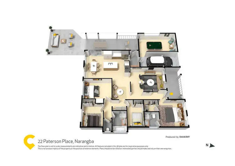 Floorplan of Homely house listing, 22 Paterson Place, Narangba QLD 4504