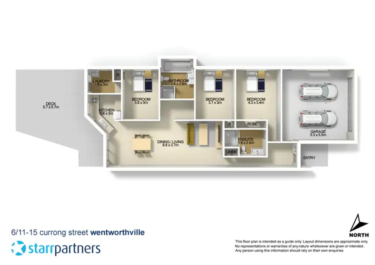 Floorplan of Homely villa listing, 6/11-15 Currong Street, South Wentworthville NSW 2145