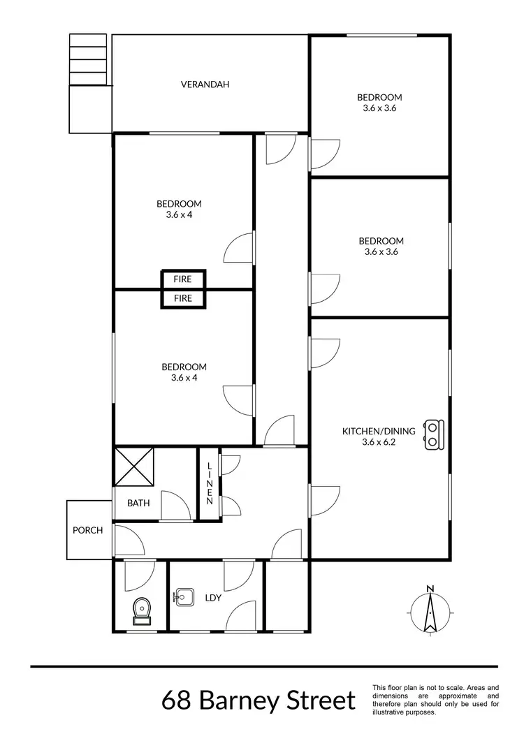 Floorplan of Homely house listing, 68 Barney Street, Armidale NSW 2350