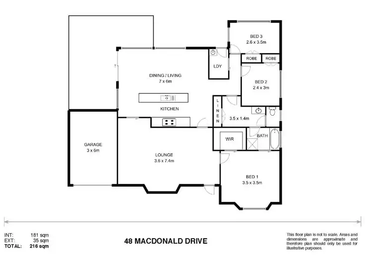 Floorplan of Homely house listing, 48 MacDonald Drive, Armidale NSW 2350