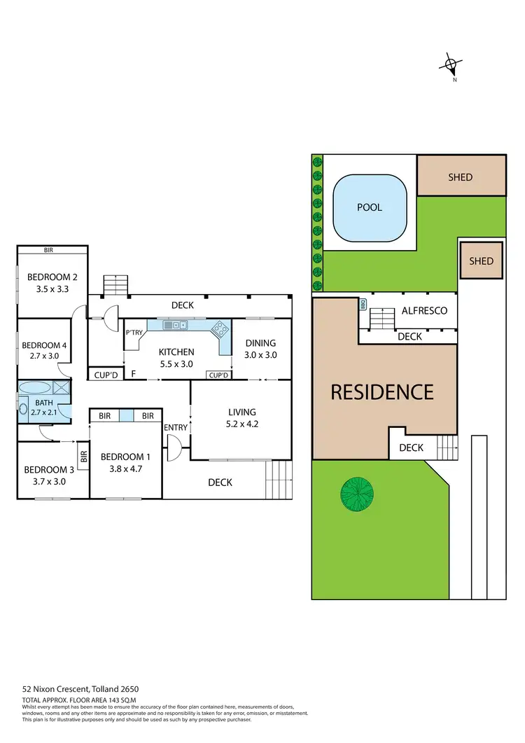 Floorplan of Homely house listing, 52 Nixon Crescent, Tolland NSW 2650