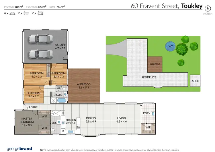Floorplan of Homely house listing, 60 Fravent Street, Toukley NSW 2263
